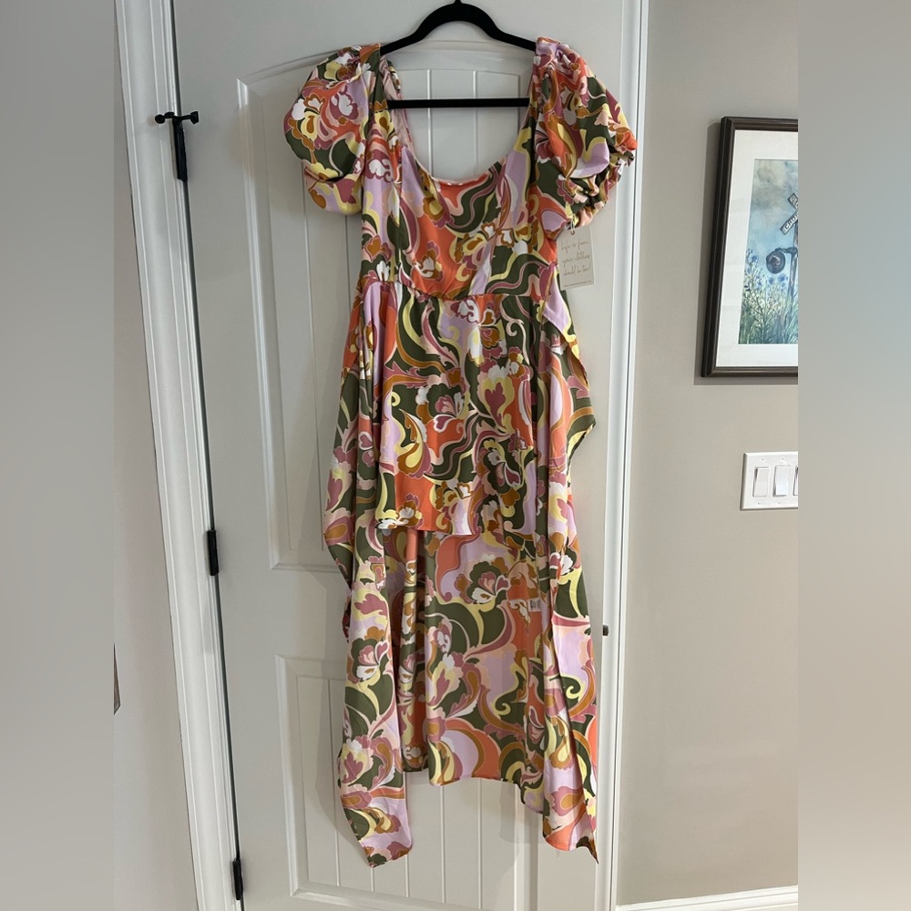 Floral Puff Sleeve Maxi Dress - Picture 5 of 5
